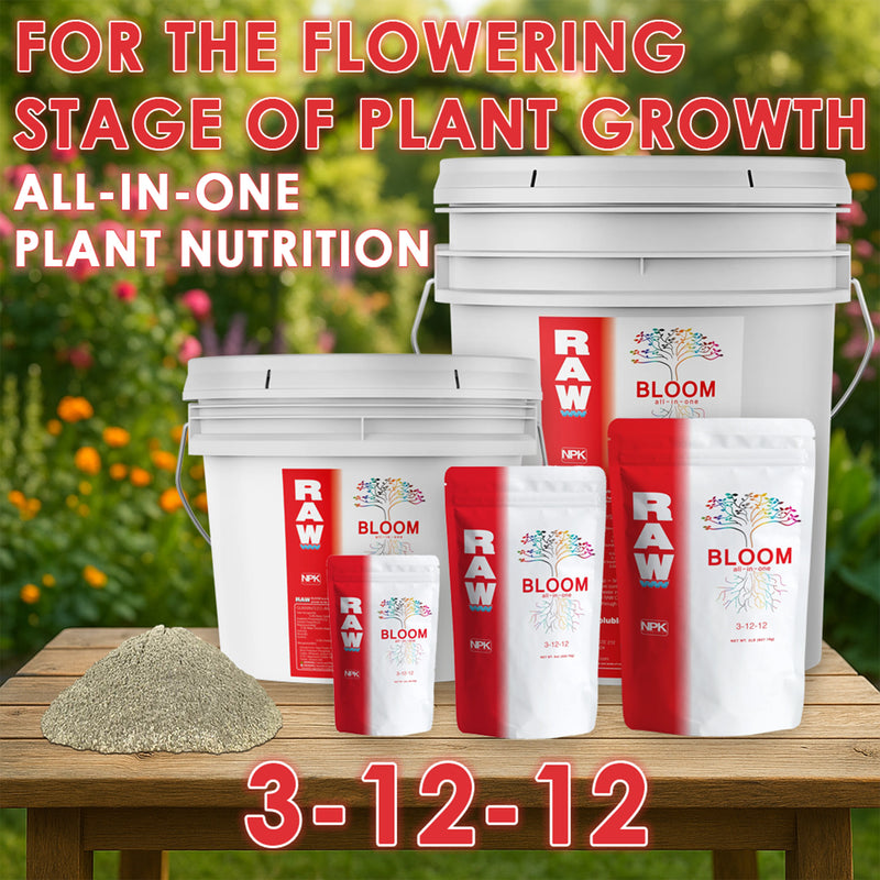plant nutrition fertilizer RAW BLOOM | All in One Water Soluble Nutrient Blend