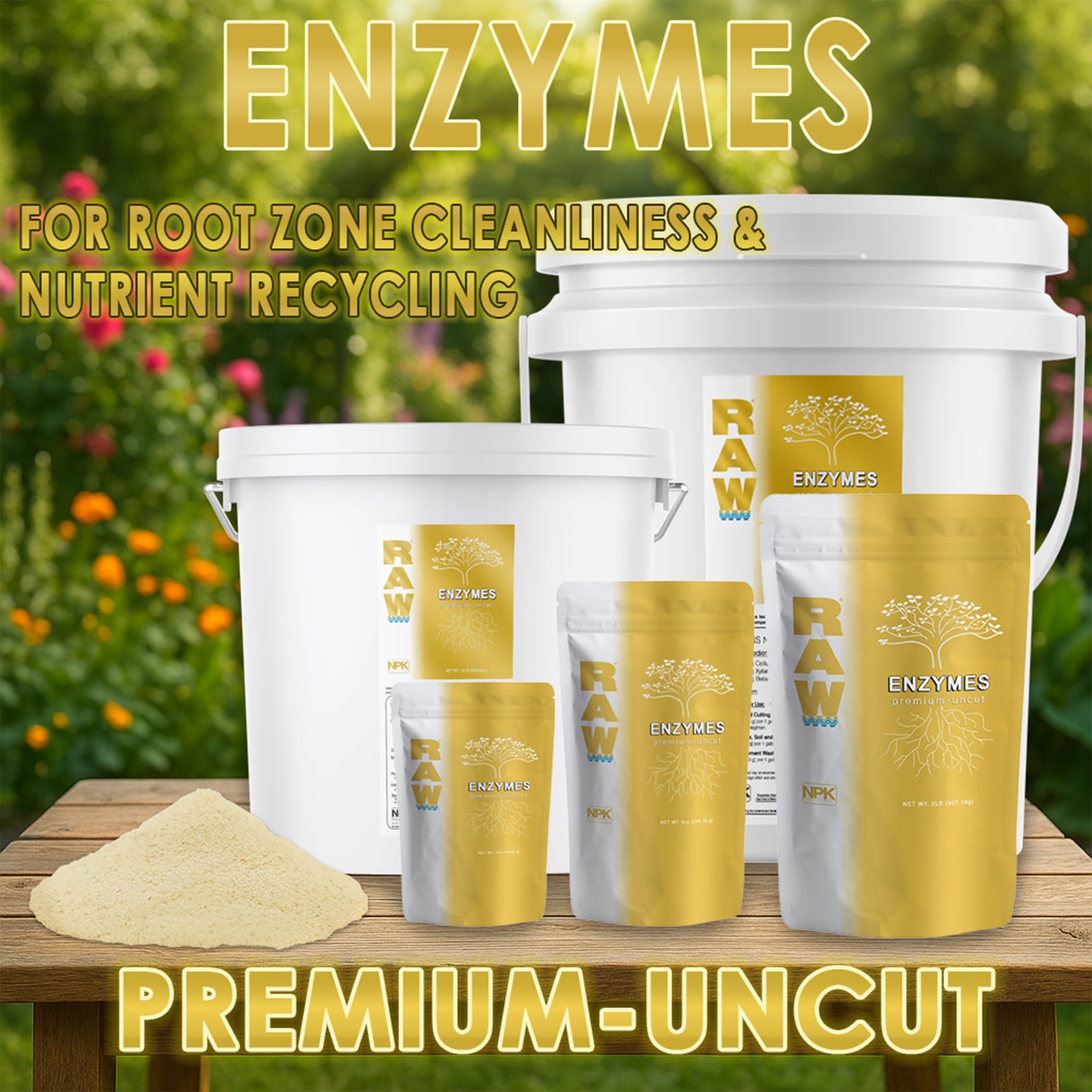 あゆごん RAW ENZYME 生酵素100 RAW Enzymes | Cellulase, Xylanase & Beta-Glucanase | Root Zone