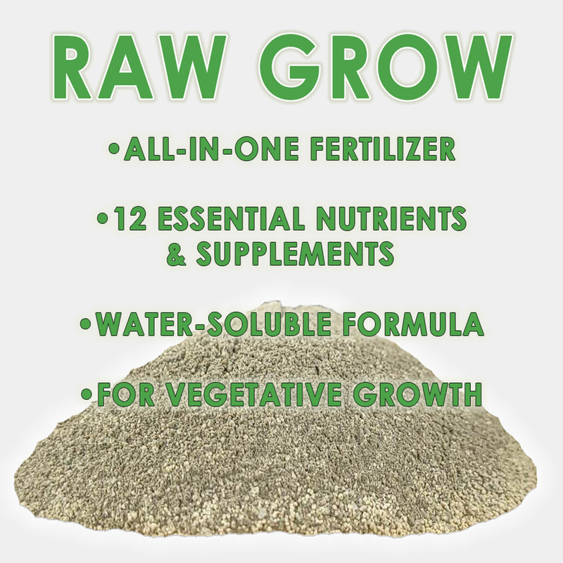 fertilizer nutrient RAW GROW | All in One Water Soluble Nutrient Blend