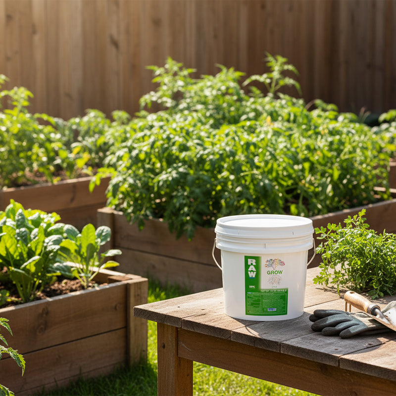 RAW GROW | All in One Water Soluble Nutrient Blend | Vegetative Base Fertilizer