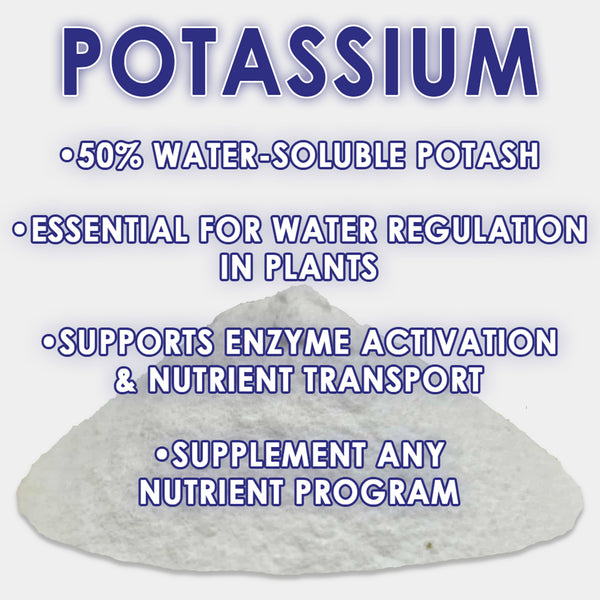 RAW Potassium | 50% Water-Soluble Potash | Potassium Sulfate Supplement