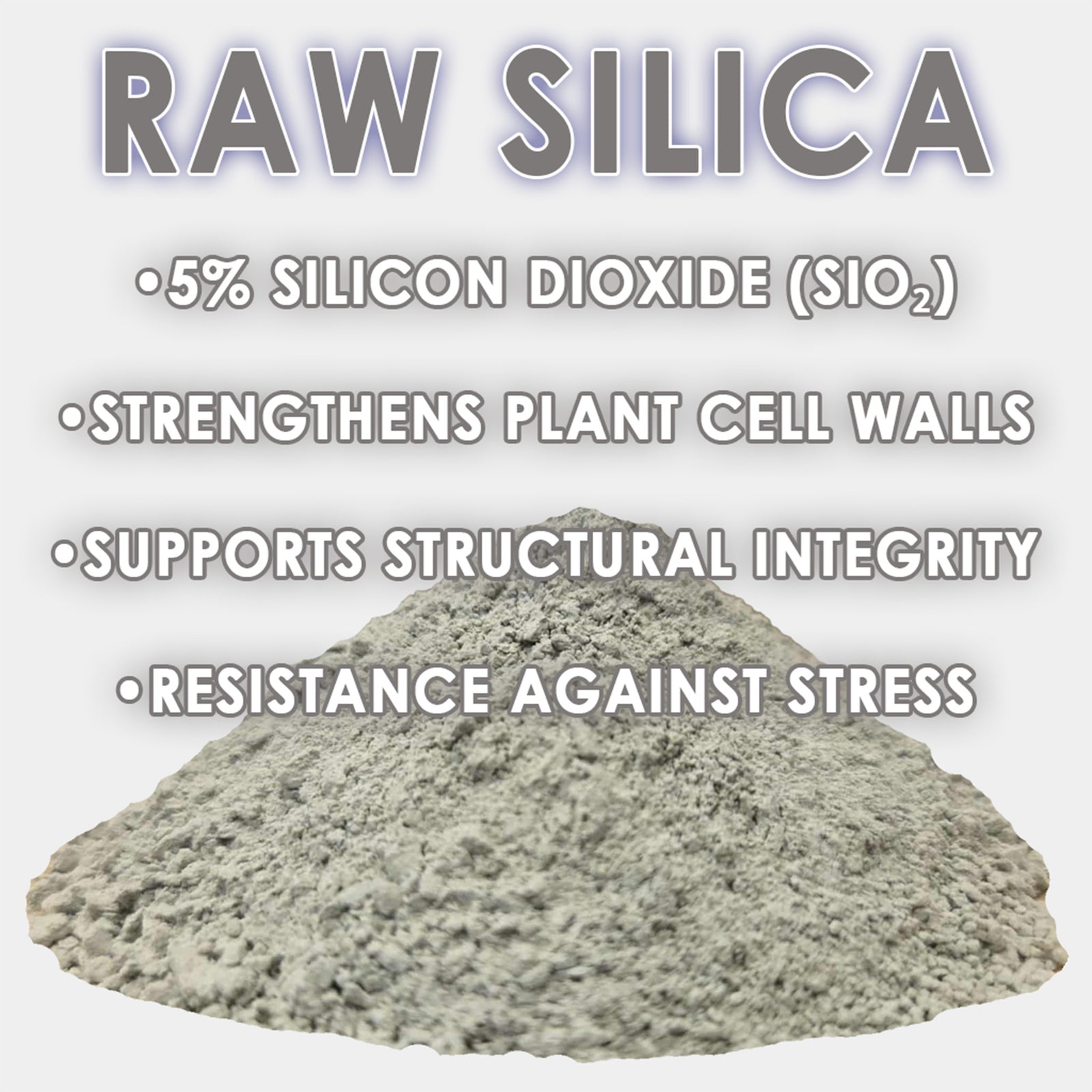 silica plant fertilizer RAW Silica | 45% Biogenic Silicon Dioxide