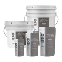 RAW Silica supplement, 45% silicon dioxide biogenic silica in water-soluble powder form, fertilizer additive for soil, hydroponics, and foliar use, available in multiple sizes.