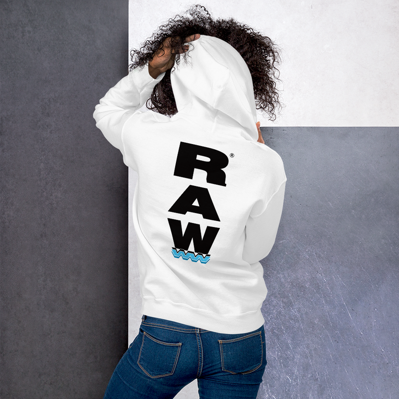 White g shop star raw hoodie